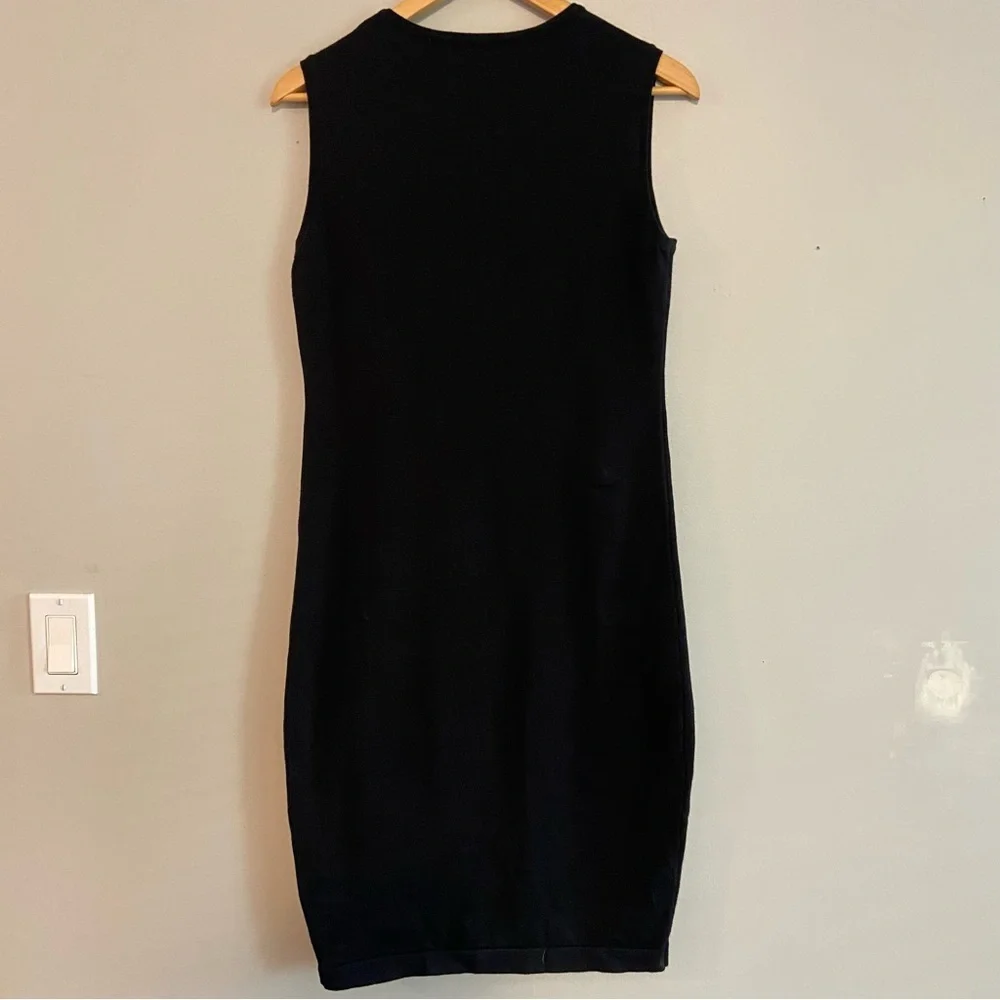 Sioni Black Sleeveless Sheath Mini Dress - Picture 4 of 5